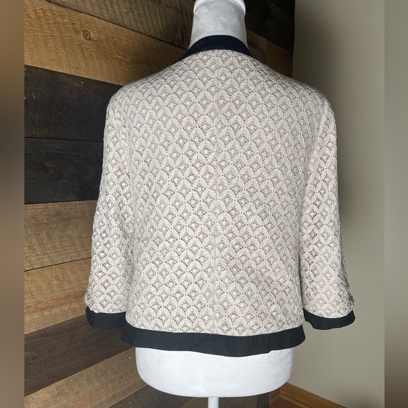 Anthropologie Lace Blazer Jacket By Tabitha Size Medium - Picture 3 of 9